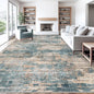 10x14 Area Rugs for Living Room, Washable Modern Abstract Large Area Rug Neutral Soft Non Slip Kids Rug Stain Resistant Indoor Carpet for Bedroom Dining Room Playroom Office(GreenBrown, 10'x14')