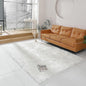linmopm Faux Fur Rug White Sheepskin Shag Fluffy Fuzzy 6x9 ft Rugs for Bedroom Bedside Bed Floor Living Room Plush Rectangle High-Density Cushion Carpet Super Sofa Cover