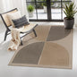 Lahome Modern Rainbow Easy Jute 3x5 Patio Rug, Washable Rugs for Entryway Farmhouse Non Slip Indoor Door Mat, Contemporary Throw Carpet for Entry Mudroom Porch Decor