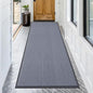 OLANLY Front Door Mat Indoor Outdoor Entrance, Waterproof Heavy Duty Doormat, Fade Resistant, Low Profile, Easy Clean Patio Porch Welcome Floor Mats for Entry, 71x34, Ash Grey