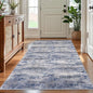 KOZYFLY 4x6 Area Rug Modern Abstract Washable Large Rugs for Entryway Non-Slip Soft Living Room Rug, Print Grey-Blue Throw Rugs Indoor Mat for High-Traffic Door Entrance, Laundry, Nursery, Bedroom