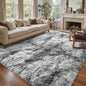 6x9 Ft Large Shag Rugs for Living Room Decor, Tie-Dyed Ultra Soft Fluffy Furry Area Rugs for Bedroom Indoor Floor, Aesthetic Carpet for Kids Home (Grey)