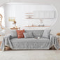 HANDONTIME Bohemian Grey and White Couch Cover for Dogs Aztec Tribal Sofa Covers 3 Cushion Aesthetic Tassel Slipcover Seat Universal Loverseat Futon Cover, 71/'' X118/'', Tassel 2:grey/White