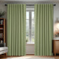 Deconovo Blackout Curtains, Thermal Insulated, W70 x L108 2 Panels, Back Tab, Machine Washable, Room-Darkening Drapes for Bedroom/Living Room Sage Green