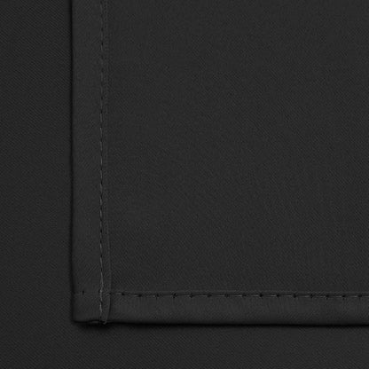 Yakamok Black Room Darkening Grommet Window Drapes Blackout Curtains Thermal Insulated Grommet Curtain Panels for Bedroom, 38W x 84L,One Pair