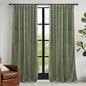 RYB HOME Extra Long Velvet Curtains 120 inches Long, High Ceiling Curtains for Living Room Bedroom Sliding Glass Door, Sage Green, W 52 x L 120, 2 Panels Set