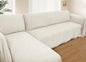 HOMERILLA Sectional Couch Covers for Sectional Sofa L Shaped Sofa Cover Blanket 2 Pieces L Shape Furniture Protector for Pets Dogs (Ivory, XX-Large)