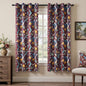 Topfinel Rust Boho Floral Curtains 72 Inches Long French Country Grommet Botanical Hummingbird Woodland Patterned Lemon Drapes for Bedroom Dining Living Room