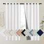 NICETOWN 100% Absolutely Blackout Linen Curtains with Thermal Insulated Liner, Greyish White, 62" Wide, 63" Length Energy Saving Curtains for Kitchen 2 Panels Set, Vertical Blinds