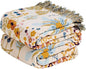 MSGKV Boho Throw Blanket for Couch 100% Cotton 50"x60" Floral Blanket Sofa Chair Throws Spring Breathable Lightweight Farmhouse Blankets Home Decor All Seasons
