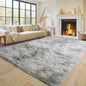 Pionblank Super Fluffy Area Rug for Living Room 5x7 Feet, Modern Indoor Shaggy Carpet, Soft Plush Non Slip Rugs for Bedroom Kids Room Cloakroom Home Decor, Tie Dye Grey