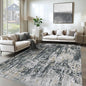 XLUEZ 6x9 Area Rugs for Living Room, Washable Modern Abstract Large Area Rug Neutral Soft Non Slip Kids Rug Stain Resistant Indoor Carpet for Bedroom Nursery Dining Room Playroom(BlackGreyGold,6'x9')