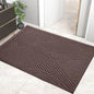 HIYARD Sturdy Front Door Mat, Absorbent Muddy Dirt Resist Welcome Door Mats Outdoor Indoor, Stain and Fade Resistant, Non-Slip Backing Entry Mat Low Profile Doormat for Entryway, 47×32, Coffee