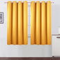 LEMOMO Yellow Blackout Curtains 66 x 63 Inch Length/Set of 2 Curtain Panels/Thermal Insulated Room Darkening Blackout Curtains for Bedroom