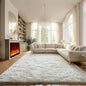 ONASAR Cream White 8x10 Area Rugs for Living Room, Large Fluffy Shag Bedroom Rug, Ivory Soft Plush Thick Shaggy Big Floor Carpet for Kids Boy and Girls Teen Dorm Nursery Indoor Home Decor
