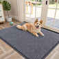 OLANLY Front Door Mat Indoor Outdoor Entrance, Waterproof Heavy Duty Doormat, Fade Resistant, Low Profile, Easy Clean Patio Porch Welcome Floor Mats for Entry, 47x34, Grey