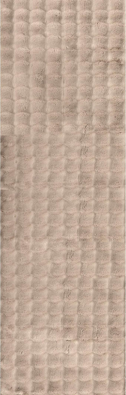 nuLOOM 2' x 8' Cozy Plush SuperiorWash Area Rug, Machine Washable, Non-Slip, Soft Fluffy Shag Carpet for Living Room Bedroom Kids Room Nursery Home Decor, Jeni Taupe