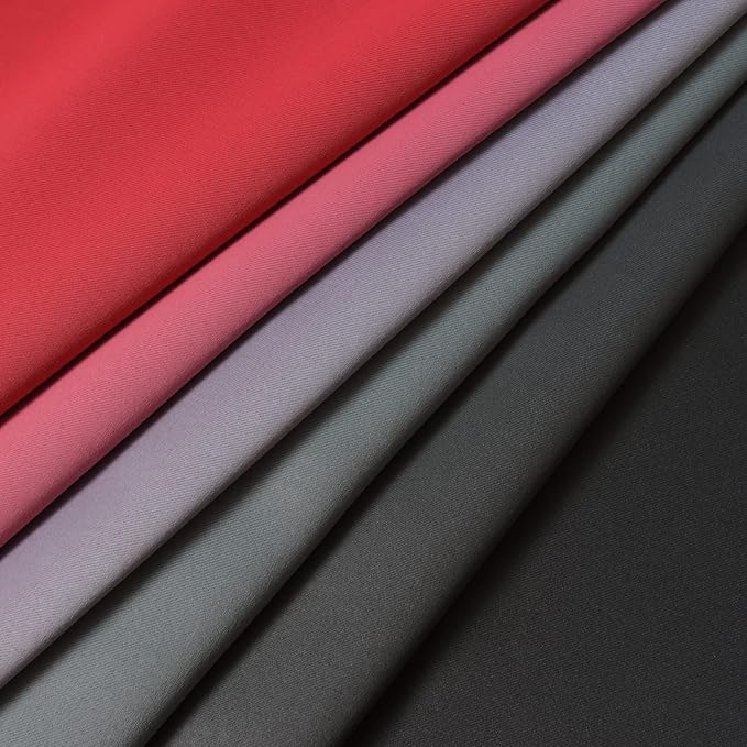 Yakamok Blackout Ombre Black and Red Curtains for Bedroom, Gradient Room Darkening Curtains, Grommet Thermal Insulated Full Light Blocking Window Drapes/Curtain for Living Room,52 x 63 Inch,2 Panels