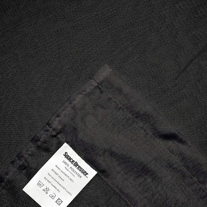 SpaceDresser Black Sheer Curtains 4 Panels Rod Pocket Semi-Sheer Curtain 96 Inches Long Light Filtering Voile Window Drapes for Bedroom Living Room Kitchen, Each 52W x 96L