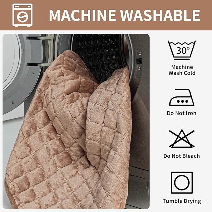Velvet Couch Covers for Dogs, Dog Sectional Couch Covers, Pet Couchs Cover for 2-3 Seater, Couchs Protector for Dogs, Sectional Sofa Cover for Pet Washable(1PC,Dark Brown,27.6"×70.9")