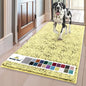 Muddy Mat® | Super Absorbent Door Mat Indoor, Microfiber Quick Dry Chenille Entryway Rug, Non-Slip Front Door Mat, Indoor Mats for Entryway, Machine Washable Pet Rug, Yellow 24" x 96"