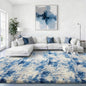 Ophanie Blue White and Grey Area Rugs for Living Room 9x12, Fluffy Shag Large Fuzzy Plush Soft Carpets, Floor Shaggy Rugs for Bedroom, Carpet for Kids Boys Girls Dorm Nursery Home Decor Aesthetic