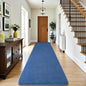 Amearea Modern Soft Hallway Runner Rug, 2x10 Feet Washable Long Runner Rugs for Hallway, Blue Fluffy Bedroom Rugs, Indoor Non Slip Memory Foam Rug Carpet for Entrance Kitchen Living Room Home Decor