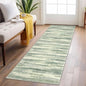 Lansny Modern Abstract Runner Rug 2x6, Sage Green Grey Washable Entryway Runner Non-Slip Soft Hallway Rug Runner Thin Print Faux Wool Carpet for Kitchen Bedroom Laundry Room Indoor