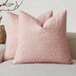 Foindtower Set of 2 Decorative Neutral Floral Print Throw Pillow Covers Vintage Accent Farmhouse Cushion Covers Boho Home Decor for Sofa Chair Couch Bedroom Living Room Outdoor,18×18 Inch,Light Pink