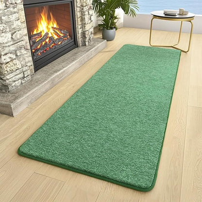 AROGAN Washable 2x6 Runner Rug for Hallway, Long Runner Rugs wtih Soft Memory Foam for Bedroom, Non Slip Backing Carpet Runners for Hallways, Kitchen, Bathroom, Entryway Home Decor, Matte Green