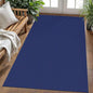 KOZYFLY Washable Area Rug 4x6 ft Non Slip Rubber Backed Living Room Rugs Braided Woven Cotton Kitchen Rugs Indoor Entryway Rug Floor Carpet for Dining Living Room Bedroom, Royal Blue/Navy