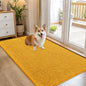 OLANLY Dog Door Mat for Muddy Paws 54x32, Absorbs Moisture and Dirt, Absorbent Non-Slip Washable Doormat, Quick Dry Chenille Mud Mat, Entry Indoor Entryway Carpet for Inside Floor, Golden Yellow