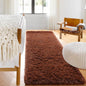 ONASAR Brown Runner Rugs for Bedroom Living Room, Fluffy 2x6 Bedside Hallway Area Rug, Ultra Soft Plush Furry Faux Fur Non Slip Floor Carpet for Nursery Kids Dorm Closet Home Decor