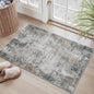2 x 3 Small Area Rug Indoor Entryway Rug Machine Washable Non Slip Low Pile Carpet Modern Abstract Rugs for Bedroom Kitchen Powder Room Front Porch Bathroom, Grey