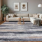 Lansny Modern Abstract 8x10 Large Machine Washable Living Room Rug Non-Slip Soft Bedroom Area Rug Grey Black Multi Ultra Thin Print Faux Wool Carpet Throw Rugs for Nursery Playroom Dining Room Indoor