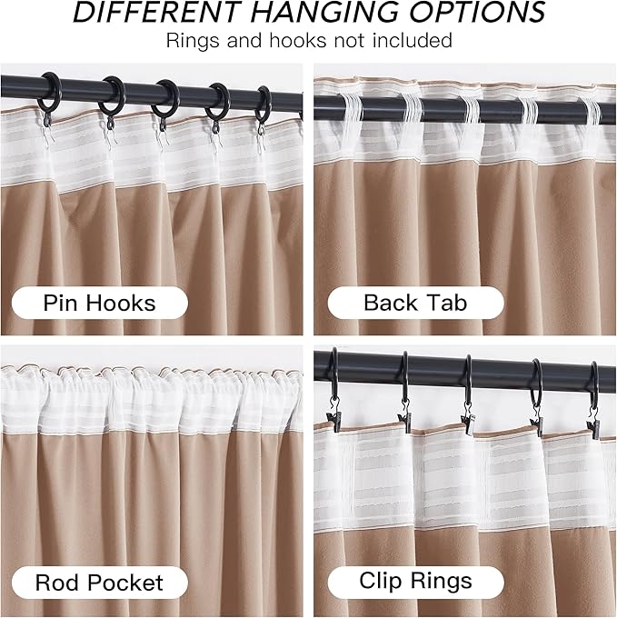 RYB HOME Blush Velvet Curtains with Hook Tape, Thermal Insulated Privacy Protect Decorative Drapes for Home Theater Nursery, W 52 x L 84 inches, 2 Panels Set