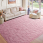 8x10 Ft Extra Large Pink Rugs for Living Room Girls, Shag Fluffy Area Rug for Bedroom, Ultra Soft Furry Rug Indoor Carpet for Kids Room Nursery Home Decor