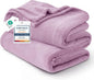 Bedsure GentleSoft Twin XL Fleece Blanket Dorm Bedding - Lightweight Soft Cozy Blankets for Bed, Sofa, Couch, Travel, Camping, Lilac, 66"x90"