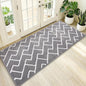 OLANLY Front Door Mat, Non-Slip Rubber Backing, Dirt Resistant and Absorbent, Washable, Easy to Clean Low-Profile Indoor Doormat for Back Door, Entryway, Inside Entrance, 59x20, Grey