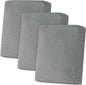 ZNSAYOTX Stretch Cushion Covers for Sofa, Individual Sofa Seat Covers Removable with Elastic Band & Ties, Sectional Couch Cushion Cover Replacement Soft Cozy Washable (3Pc, Light Gray)