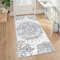 HEBE Hallway Runner Rug 2'x4' Washable Vintage Distressed Area Rugs Non Slip Laundry Rug Runner Boho Floor Carpet Runners for Hallways Entryway Laundry Room Kitchen Bathroom
