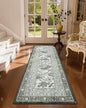GarveeHome Provence Fog 2x6 Washable Kitchen Runner Rugs Non Slip Vintage Boho Cottage Long Rug for Hallways Bedroom Entryway Bathroom Mat with Rubber Back
