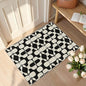 Latte&Fog 2x3 Entryway Rug, Small Modern Abstract Door Mat Samll Rug, Washable Kitchen Rug, Boho Non Slip Low Pile Carpet for Indoor Kitchen, Entry, Front Door and Bathroom - Beige