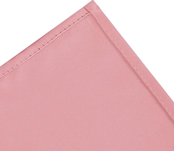 LEMOMO Blackout Curtains 52 x 63 inch/Pink Curtains Set of 2 Panels/Thermal Insulated Room Darkening Bedroom Curtains