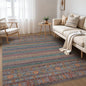 Nakagishi 6X9 Area Rugs Living Room: Washable Large Vintage Rug Neutral Non-Slip Soft Stain Resistant Indoor Carpet for Bedroom Nursery Dining Room Office Playroom - Multi Color