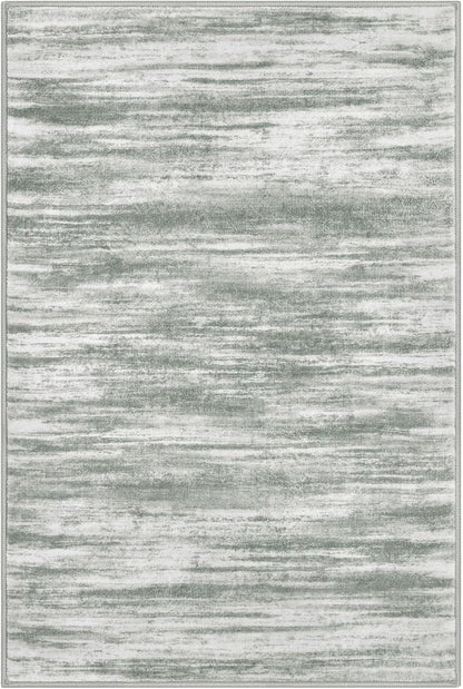 KOZYFLY Small Area Rug 2x3 Rug Entryway Rugs Modern Abstract Indoor Non-Slip Machine Washable Rug Grey Green, Dining Room Rug with Soft Low Pile for Living Room Bath Office Small Carpet Floor Mats