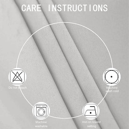 LEMOMO Blackout Curtains 52 x 95 inch/Light Grey Curtains Set of 2 Panels/Thermal Insulated Room Darkening Bedroom Curtains