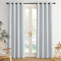 NICETOWN Room Darkening Draperies Curtains Panels, 2 Panels Greyish White W52 x L84