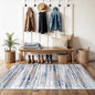 3x4 Rugs Washable Entry Rug: Easy-to-Clean Carpets for Large Entryway Hallway Kitchen Bedroom - Stain and Water Resistant Carpet with Non-Slip Backing - Soft Low-Pile Door Mat Navy Grey