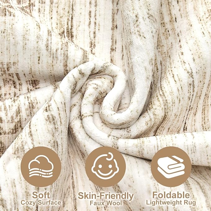 Nakagishi 5x7 Area Rugs Living Room: Washable Boho Large Neutral Modern Soft Farmhouse Beige Rug Stain Resistant Indoor Floor Non-Slip Carpet for Women Home Enthusiasts Aged 25-45 - Bedroom Room Decor